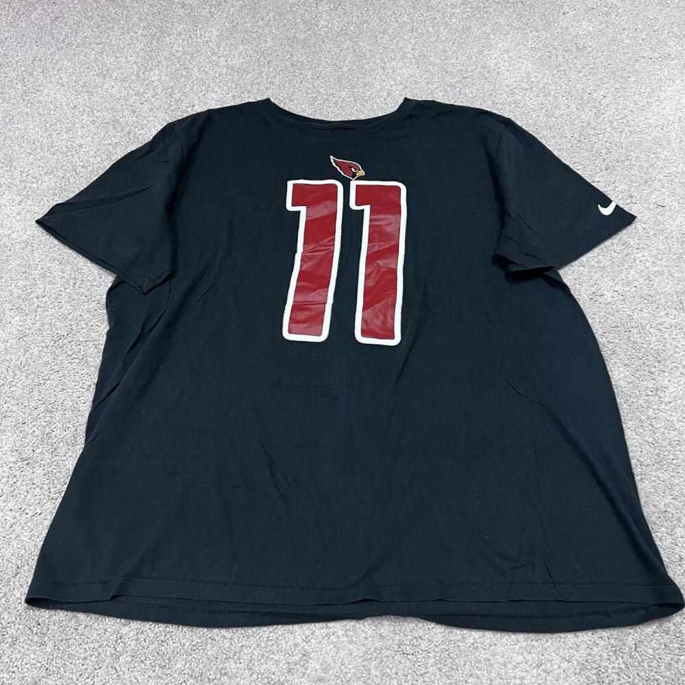 Nike T-Shirt Arizona Cardinals Fitzgerald Black Red Short Sleeve Men's Size XL
